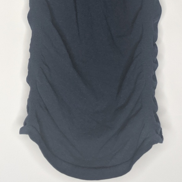 Athleta Navy Blue Rusched Athletic Workout Tank - Picture 2 of 4